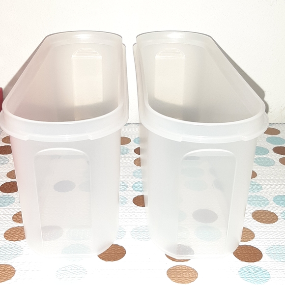 Tupperware #2 SUPER OVAL Clear Storage Containers with SEALS - Picture 1 of 7
